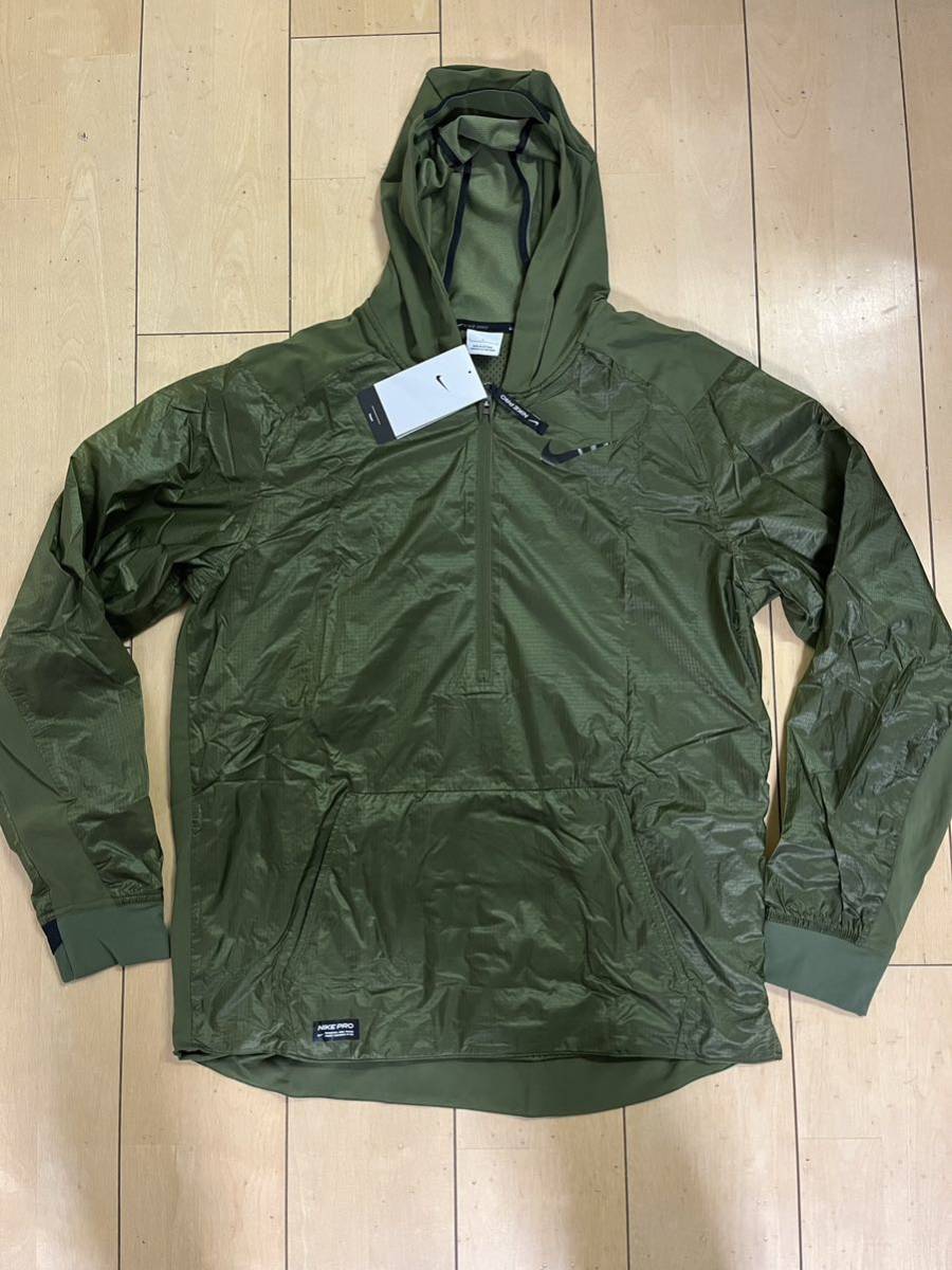 NIKE 1/2 Zip Parker хаки черновой зеленый спорт тренировка парка жакет DM5537-326 новый товар бесплатная доставка Nike Pro фирменный магазин покупка 