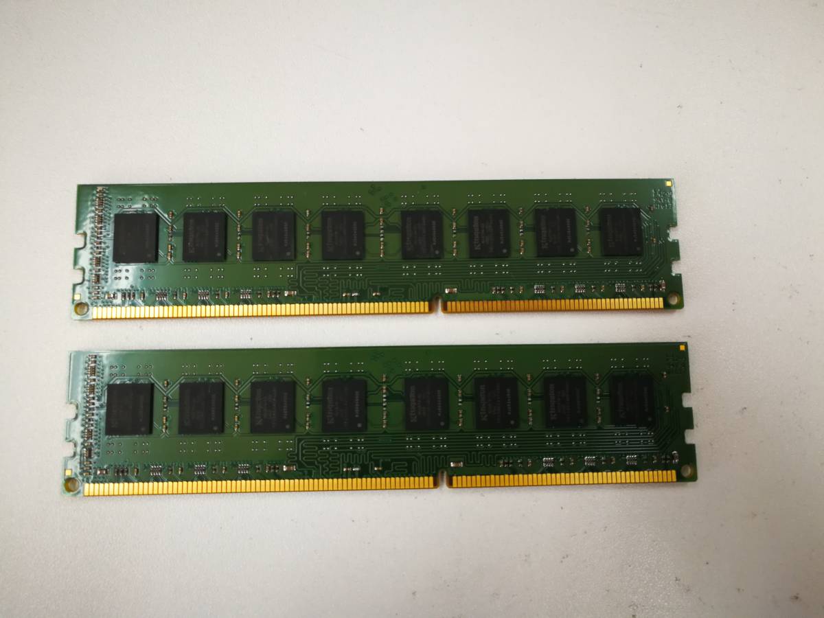保証あり KINGSTON製 DDR3 1600 8GB×2枚 計16GB メモリ デスクトップパソコン用_画像2