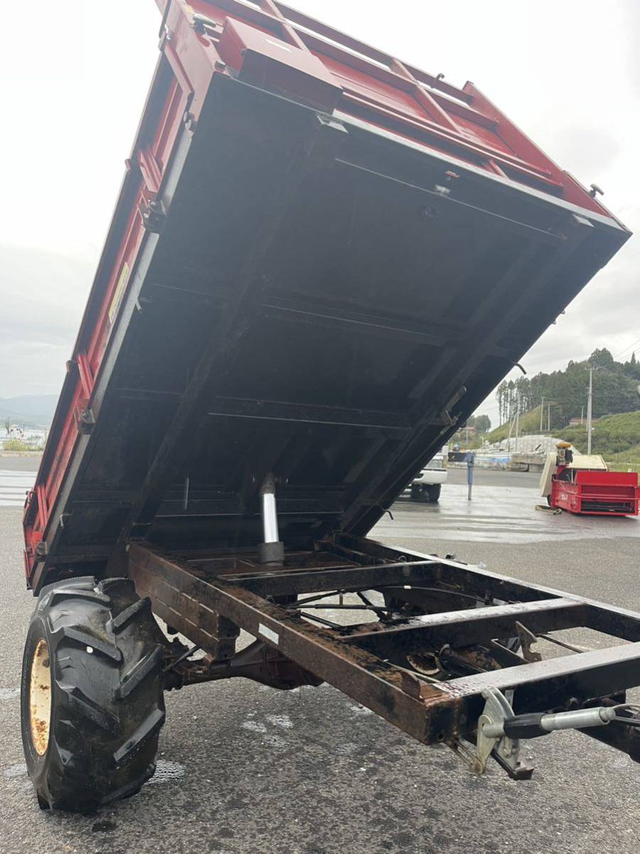 宮城県気仙沼発　ノザワ 4輪駆動車 トレーラ DWR 運搬車 三菱ディーゼル 8馬力　油圧ダンプ_画像6