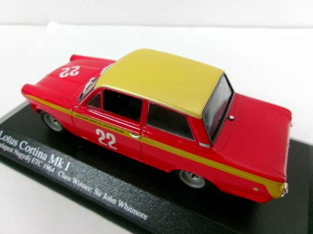 ミニチャンプス 1/43 ロータス コルチナ Mk.1 #22 ETCC 1964 クラス ウィナー Sir John Whitmore (4572-631)_画像6