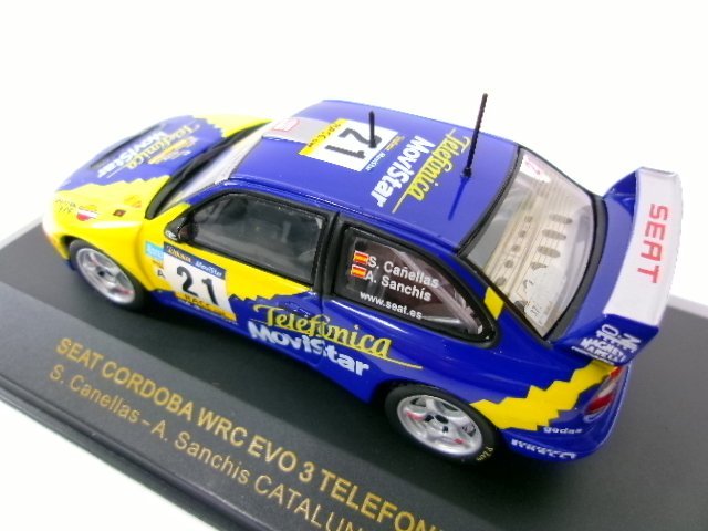 イクソ 1/43 セアト コルドバ WRC エボ 3 #21 テレフォニカ カタルーニャラリー 2001 S.Canellas (6144-105)_画像6