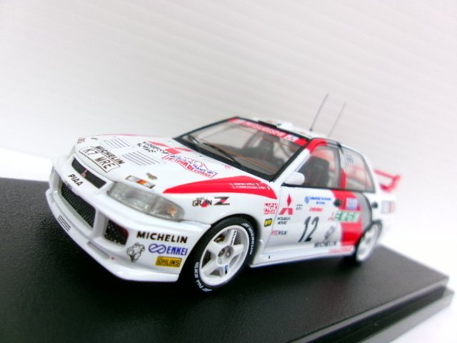 HPI 1/43 ミツビシ ランサー エボリューション III #12 ツールドコルス 1995 アンドレア アギーニ (4572-643)_画像1