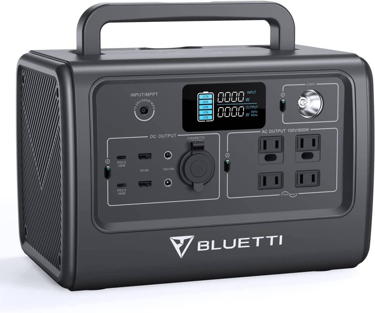 【新品】BLUETTI ポータブル電源 EB70S 大容量716Wh/218000mAh AC800W(瞬間最大1400W) キャンプ 防災 停電対策 PSE認証済み