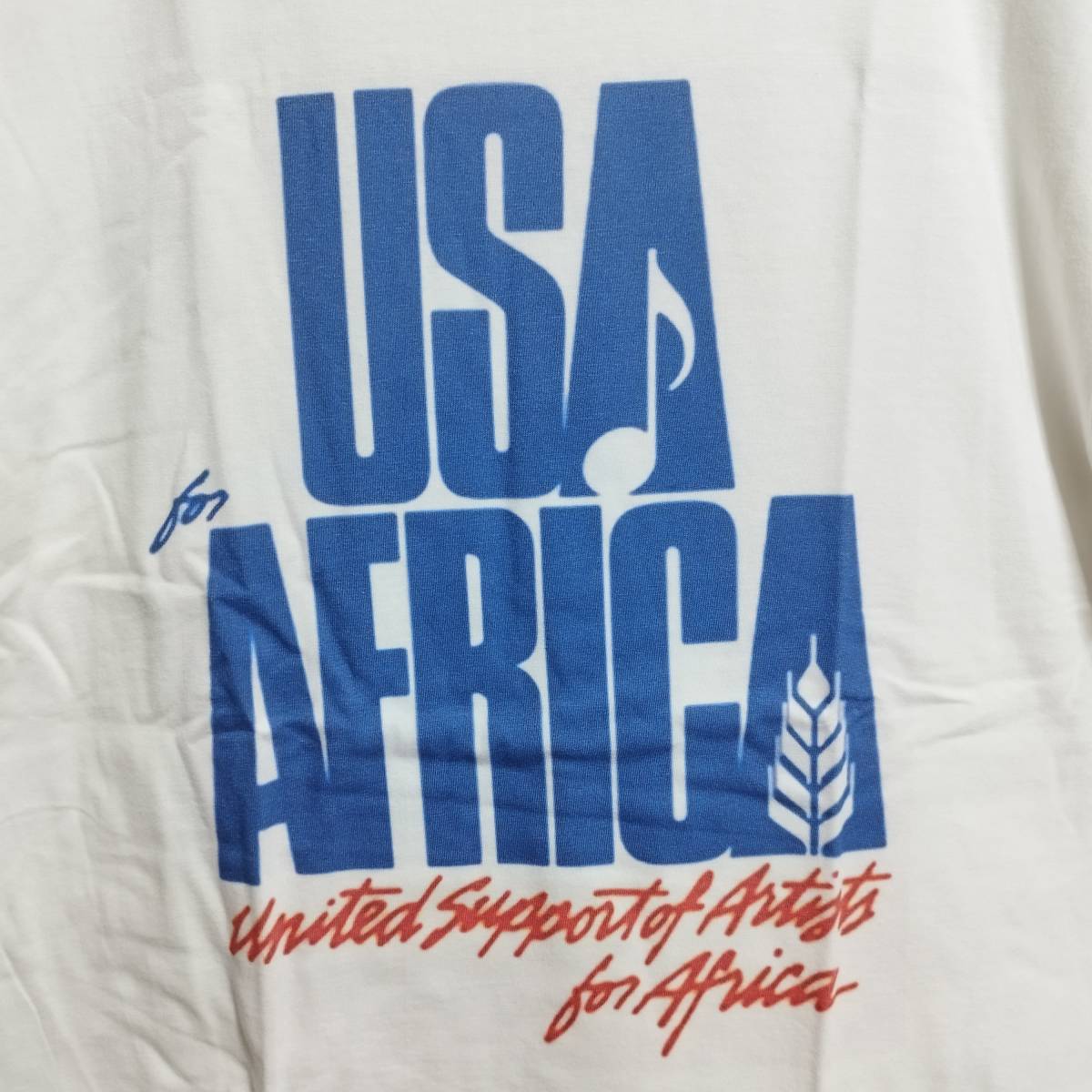 USA FOR AFRICA Tシャツ WE ARE THE WORLD【Mサイズ】送料無料◇新品 レプリカTee レトロ ビンテージ マイケルジャクソン QUEEN_画像2