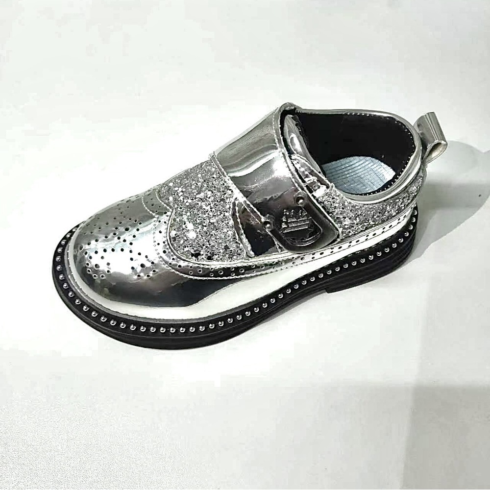 * серебряный * 26(16cm) * формальная обувь мужчина pmyfshoea19 ребенок обувь формальный мужчина ребенок формальная обувь Kids обувь 