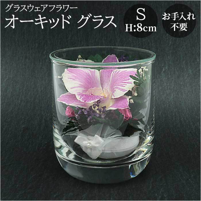 * purple *o- Kid glass S dry flower glass case o- Kid glass S... flower artificial flower . flower family Buddhist altar for arrangement flower 