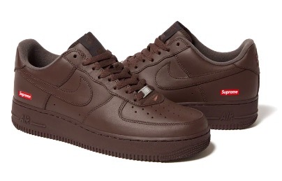 27.5cm Supreme × NIKE Air Force 1 Low Brown US9.5 ナイキ エアフォース1 茶 ブラウン 新品未使用_画像1