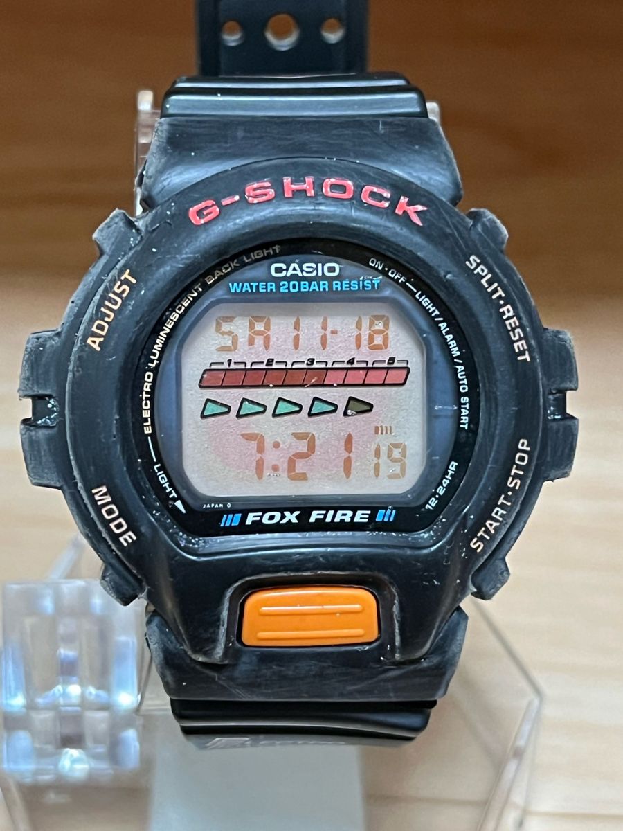 CASIO G-SHOCK FOX FIRE ELバックライト搭載 電池交換済み CASIO G-SHOCK FOX FIRE ELバックライト搭載 電池交換済み