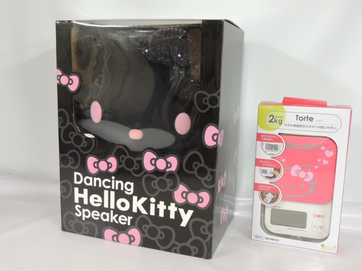 Hello Kitty ハローキティ グッズ まとめ ボストンバッグ ダンシングスピーカー スカート 毛布 枕 雑貨など 未使用品多数_画像3