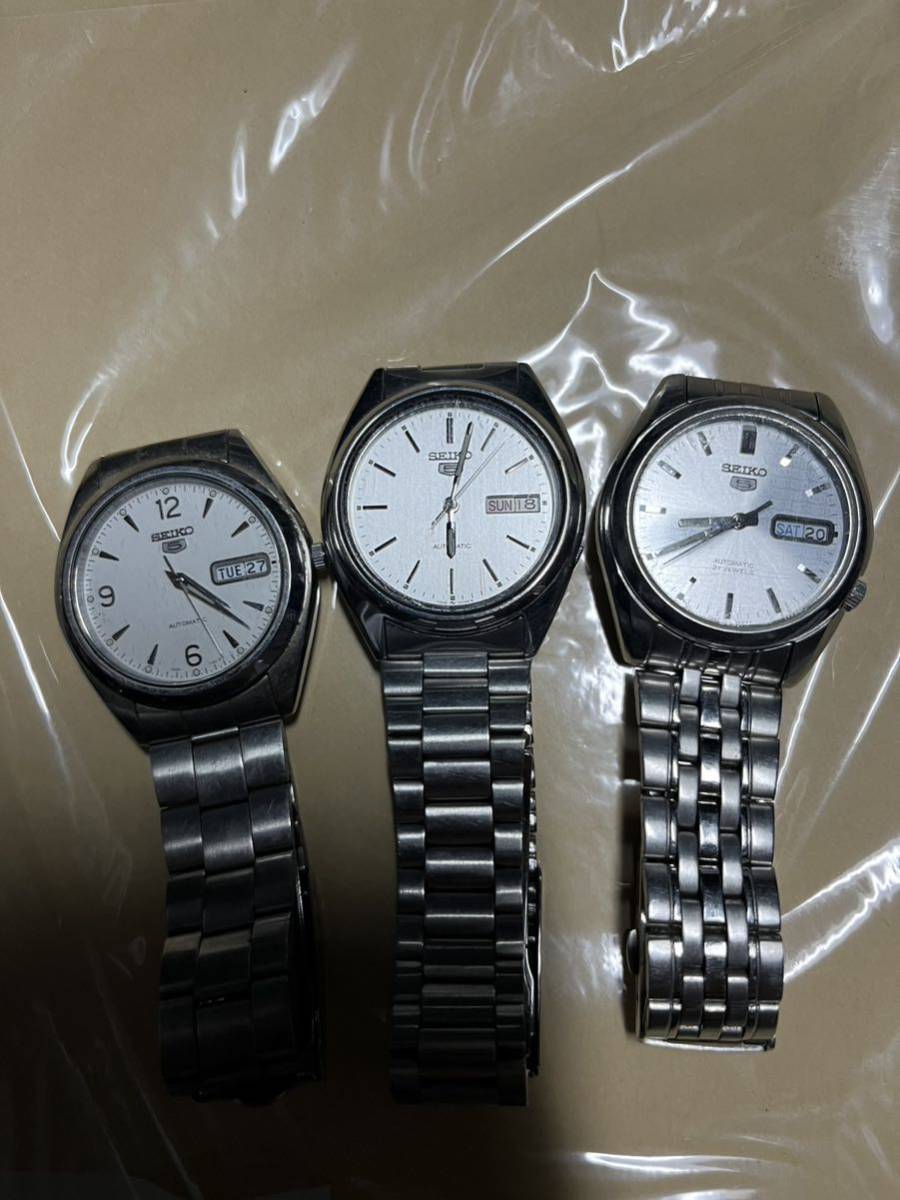 SEIKO5 腕時計 ３本セット　ジャンク　セイコー _画像3