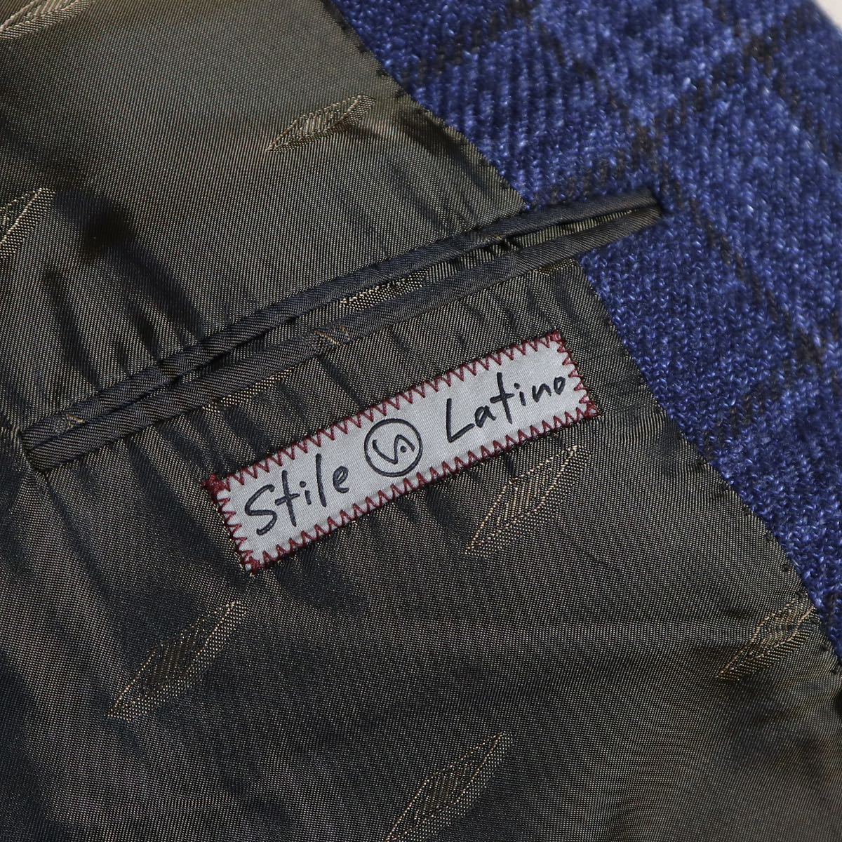 STILE LATINO ダブルジャケット 40(42) ネイビー 正規品 スティレ ラティーノ スーツ テーラードジャケット_画像7
