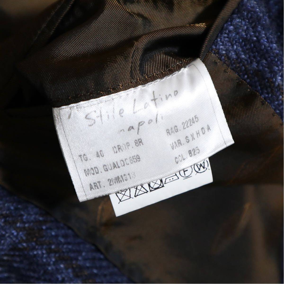 STILE LATINO ダブルジャケット 40(42) ネイビー 正規品 スティレ ラティーノ スーツ テーラードジャケット_画像8