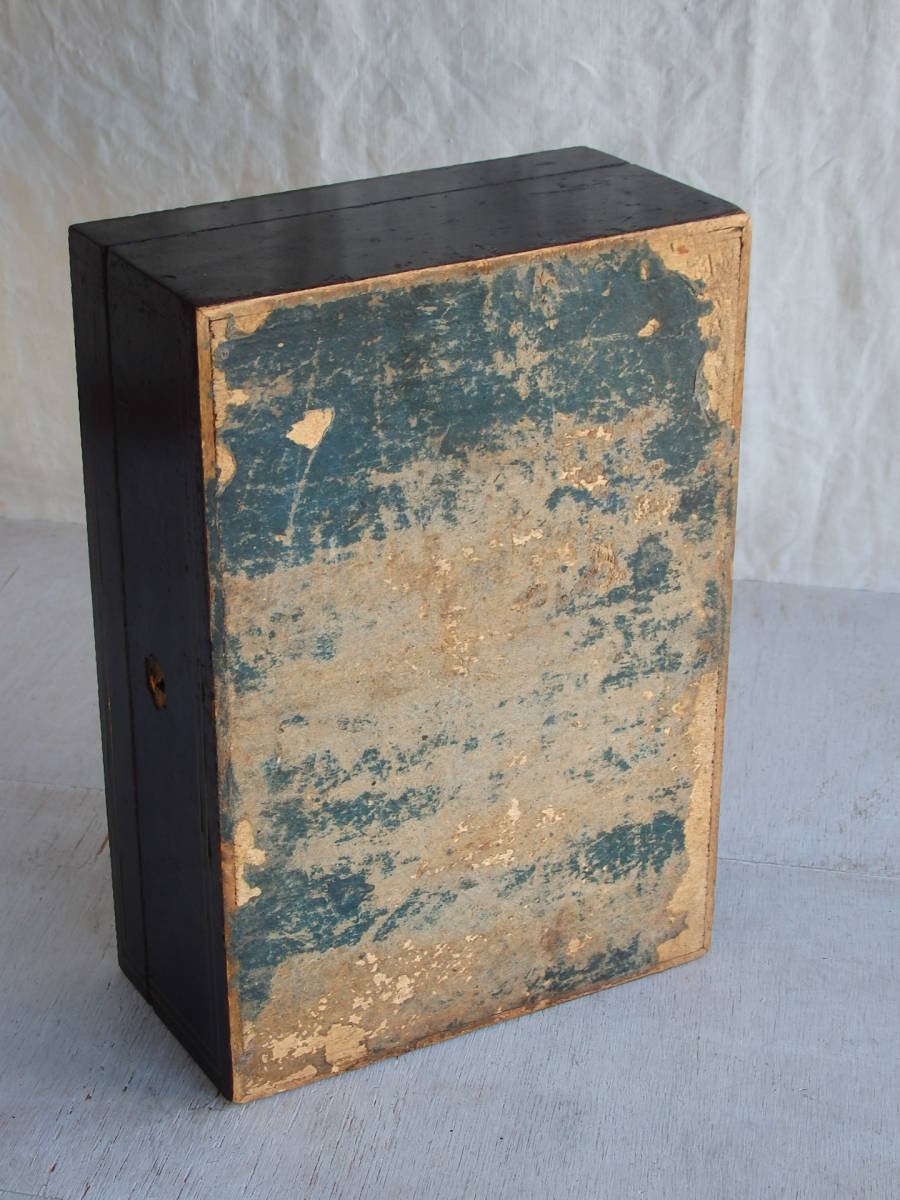 フランスアンティーク 木箱 素敵 古い ウッドボックス 蚤の市 ブロカント 古木 雑貨 ケース 収納 ツールボックス 薬箱 小物入れ 裁縫箱_画像10