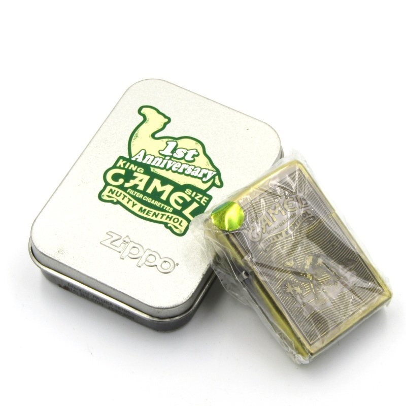 未使用ZIPPO ジッポーCAMEL NUTTY MENTHOL KING SIZE キャメル1ST