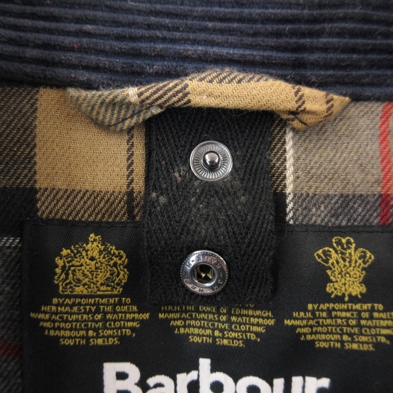 Barbour バブアー SL BEDALE 1402201 ビデイル スリムフィット オイルドジャケット イギリス製 ネイビー 36 71008190_画像4