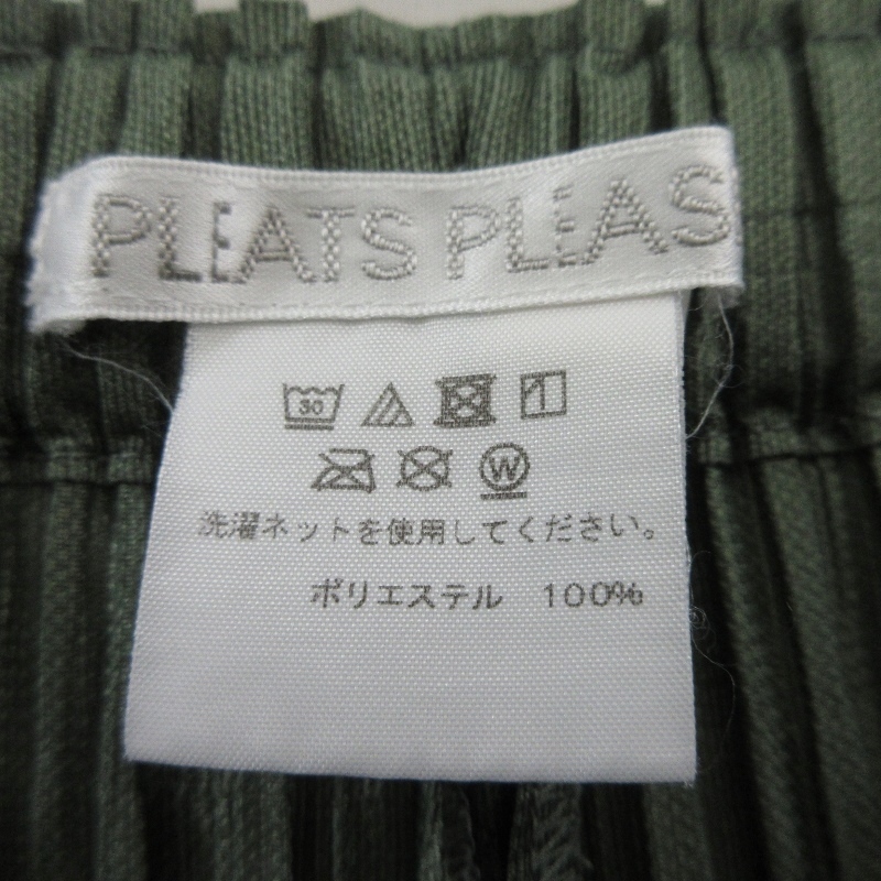 PLEATS PLEASE ISSEY MIYAKE プリーツプリーズ THICKER BOTTOMS PP91-JF424 フラッフィーパンツ オリーブ 3 20017898_画像9