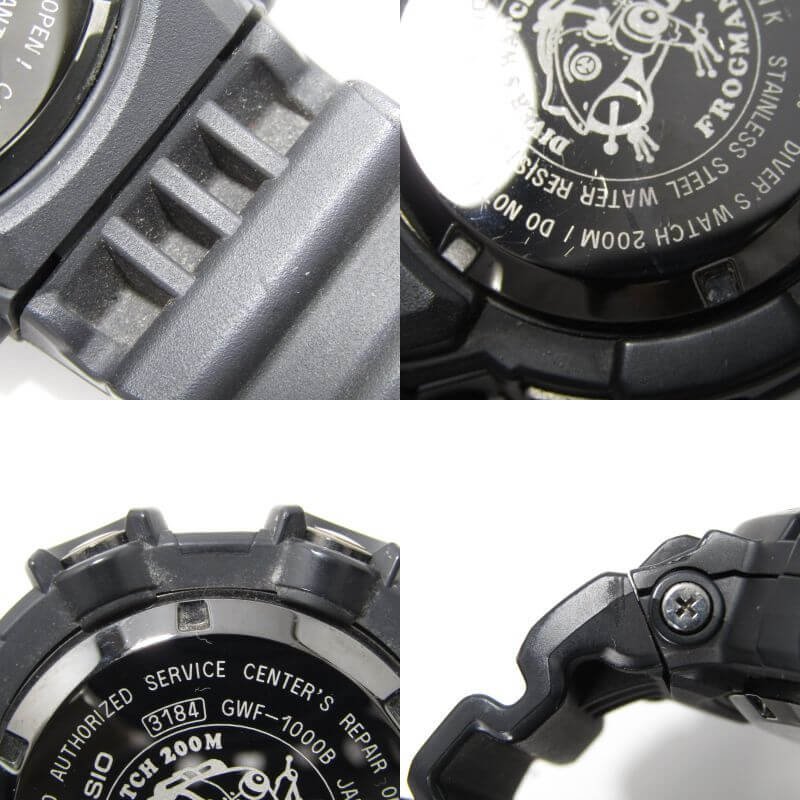 CASIO G-SHOCK Gショック GWF-1000B-1JR FROGMAN フロッグマン 電波ソーラー ブラック 黒 30012401_画像7