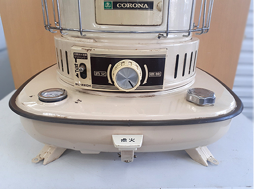 動作確認済【コロナ 解放式石油ストーブ 対流型 SL-22DK】レトロ調 中央設置型 暖房器具 給湯 湯沸 CORONA_画像4