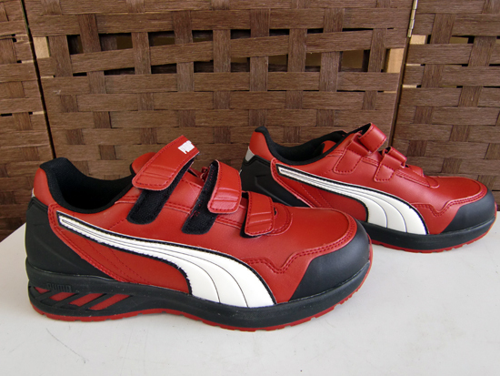 未使用品 PUMA Rider 2.0 Red Low 27.0cm 安全靴 作業靴 ローカット 赤 プロスニーカー プーマ 安全スニーカー_画像3