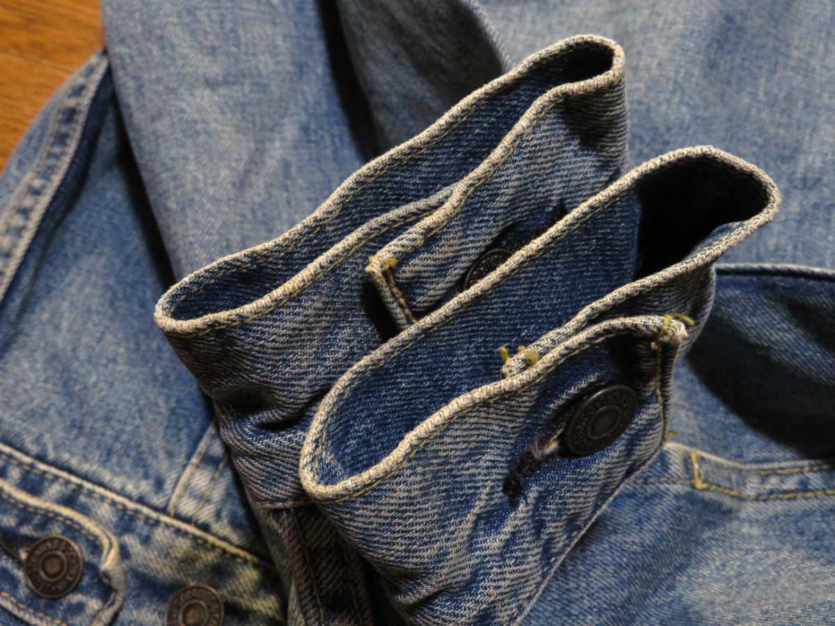 ￥1000～!★38インチ【LEVIS/リーバイス】ビンテージ/1970年代/557/BIG-E/サード/71557/復刻(1997年製)/香港製/デニム/Gジャン★セカンド_画像9