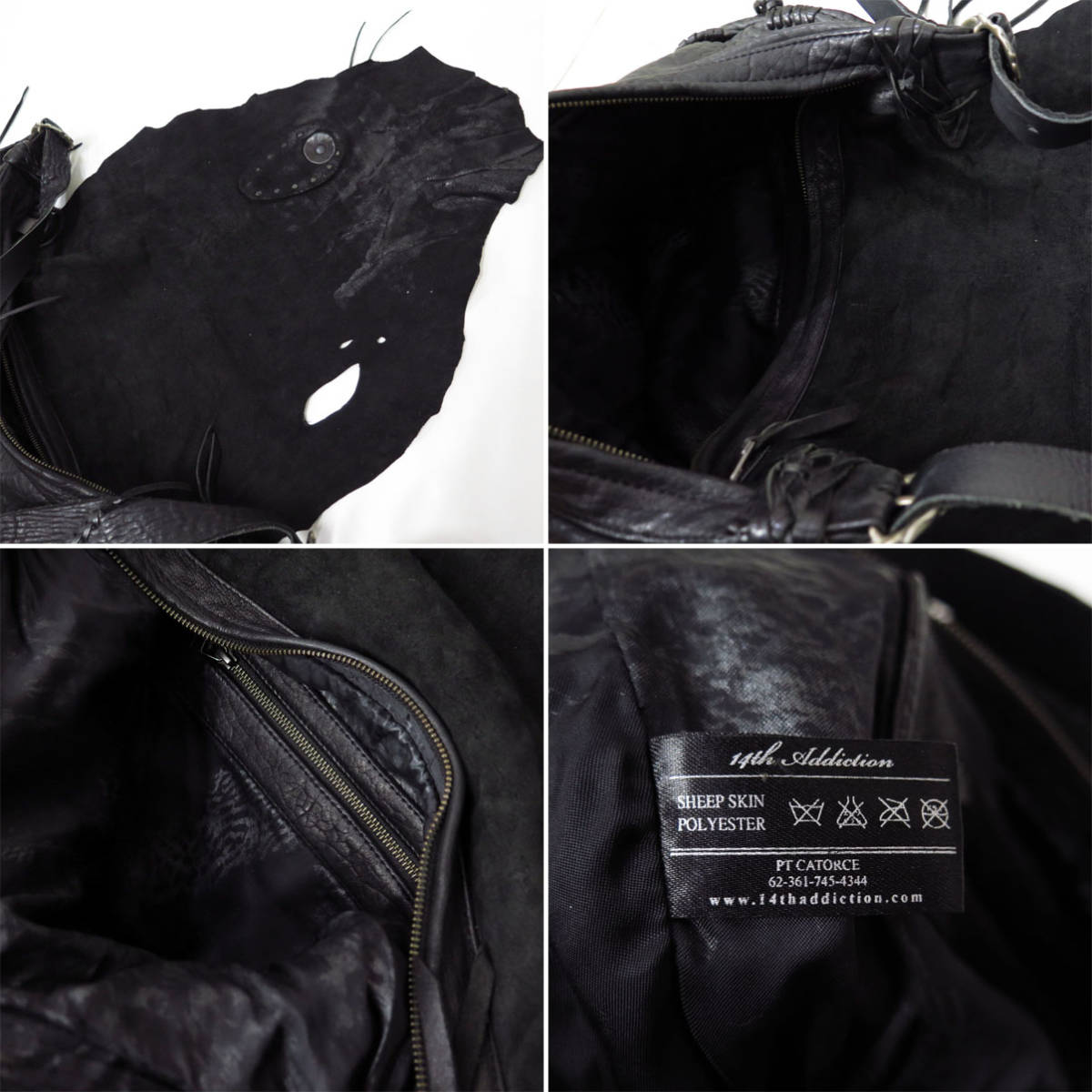 00s 14TH ADDICTION SHEEP LEATHER SHOULDER BAG ARCHIVE Conti 00s 14TH ADDICTION SHEEP LEATHER SHOULDER BAG ARCHIVE Conti