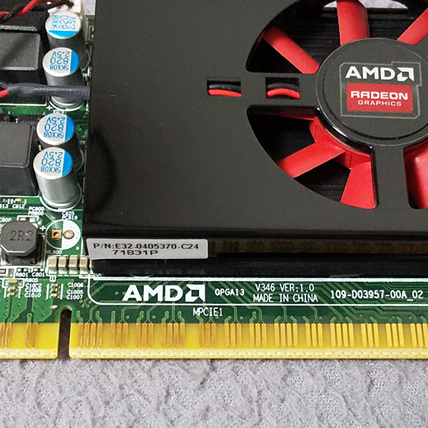 AMD Radeon R9 M360 4GB GDDR5 V346 VER:1.0 DisplayPort x 2 ロープロファイル/LP 動作確認済み 美品_画像4