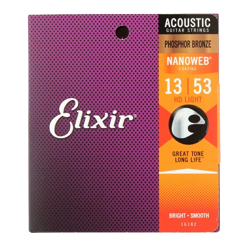 エリクサー ELIXIR 16182 PHOSPHOR BRONZE HD Light 13-53 アコースティックギター弦_画像1