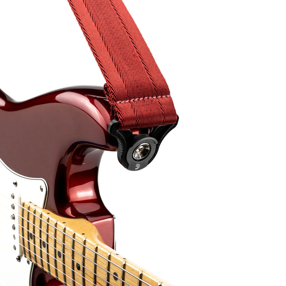 Planet Waves by D'Addario 50BAL11 Autolock Strap Blood Red ギターストラップ_画像4