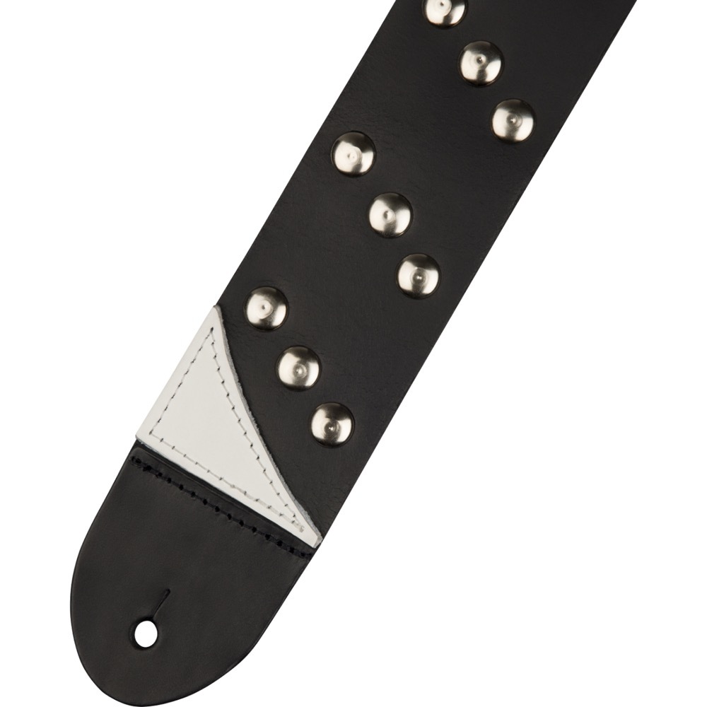 Jackson Diagonal Stud Leather Strap Black 2.5 ギターストラップ 革_画像2