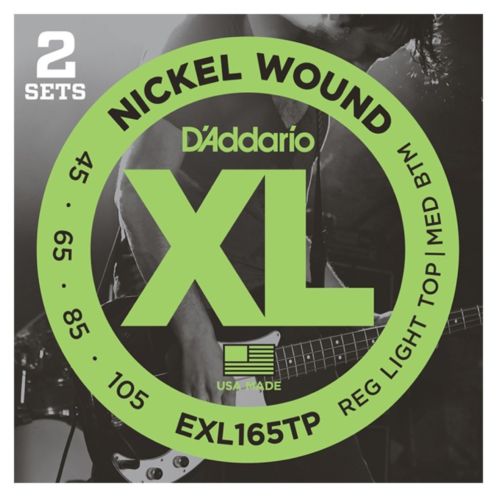 ダダリオ D'Addario EXL165TP Regular Light Top-Medium Bottom エレキベース弦 2セットパック_画像1