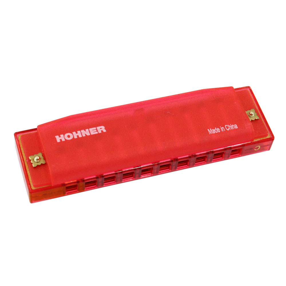  horn na- harmonica beginner oriented HOHNER TRANSLUCENT HARP RD plastic harmonica 