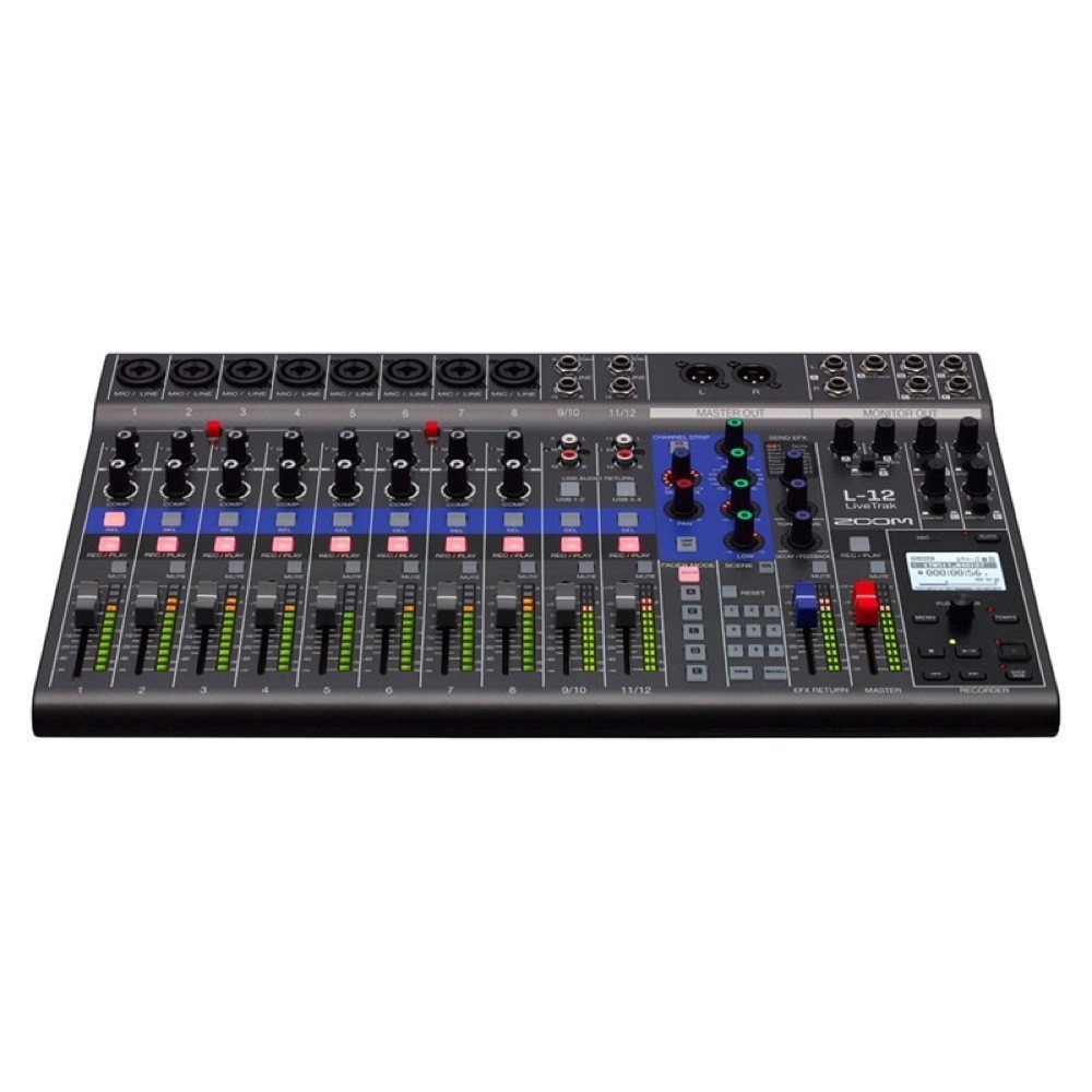 ZOOM LIVETRAK L-12 MTR digital mixer recorder USB audio interface 