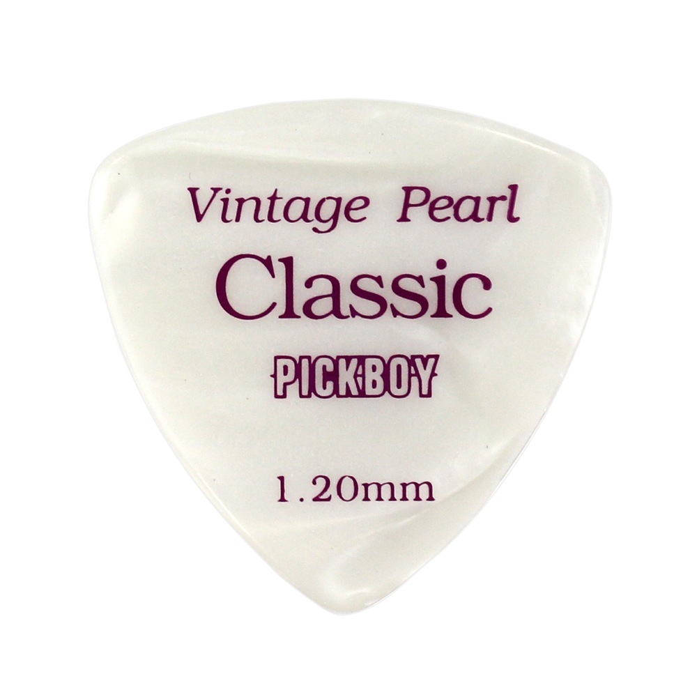 PICKBOY GP-24/120 Vintage Classic White Pearl 1.20mm ギターピック×50枚_画像1