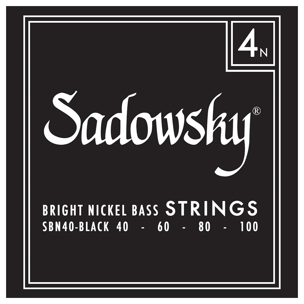 Sadowsky サドウスキー SBN40 Black ブラックラベル ニッケル ベース弦_画像1