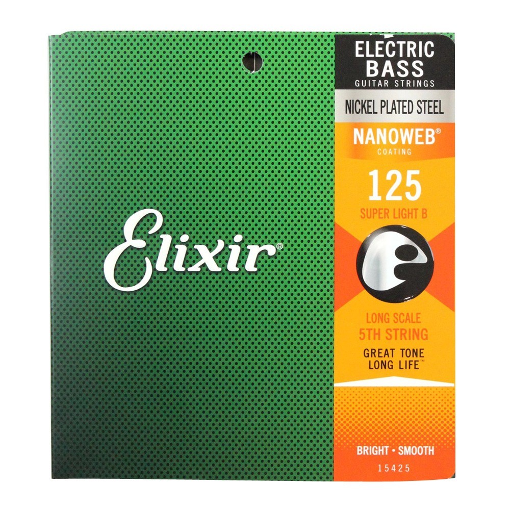 エリクサー ELIXIR 15425 Custom String Shop NANOWEB Super Light .125 エレキベース用 バラ弦_画像1
