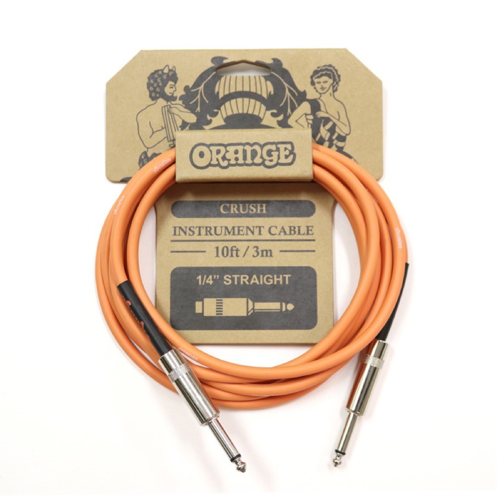 ORANGE CRUSH Instrument Cable 10ft 3m 1/4 Straight CA034 ギターケーブル ギターシールド_画像1