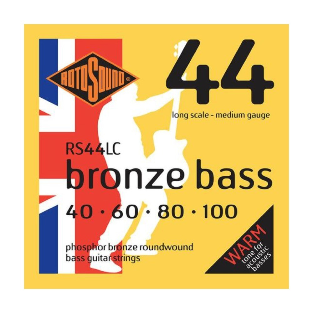 Лото звуковая базовая строка 1 установка RS44LC Bronze Bass 44 Средняя 40-100 Длинно-масштабная акустическая базовая строка Rotosound