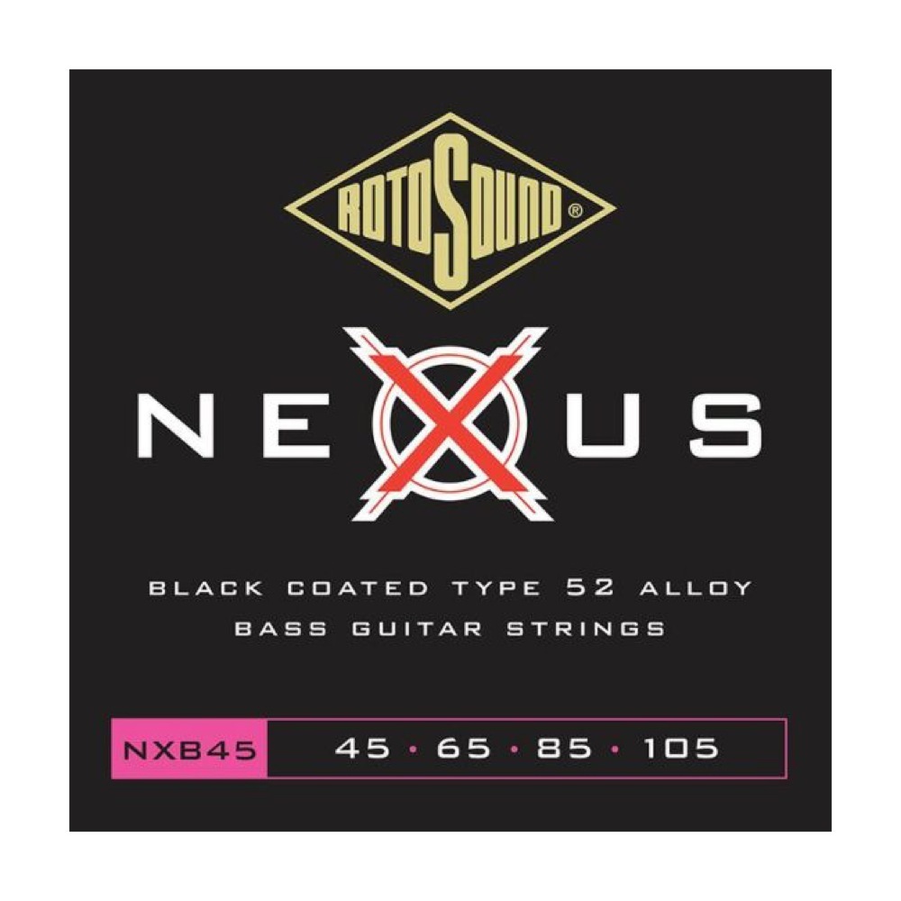 ロトサウンド ベース弦 2セット NXB45 Nexus Bass Medium Black Coated Type 52 Alloy 45-105 エレキベース弦×2セット ROTOSOUND