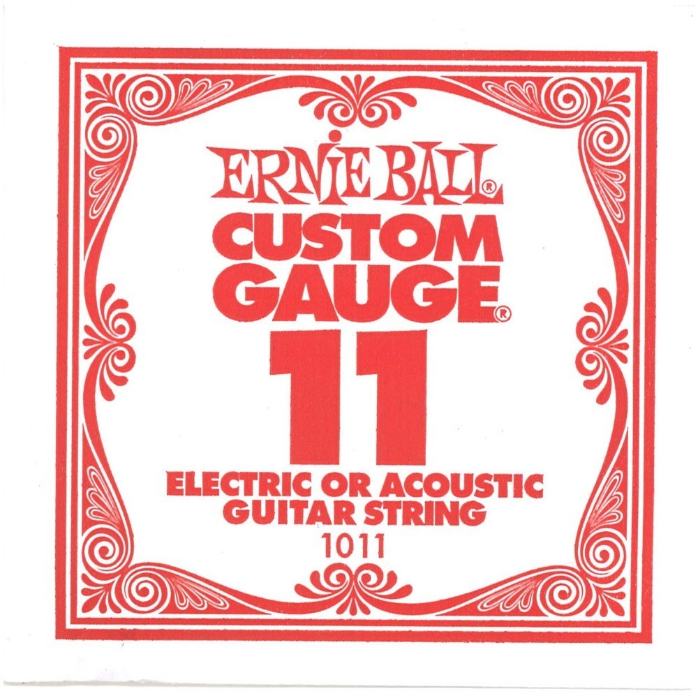  Ernie Ball ERNIE BALL 1011 PLAIN STEEL 011 гитара для роза струна 