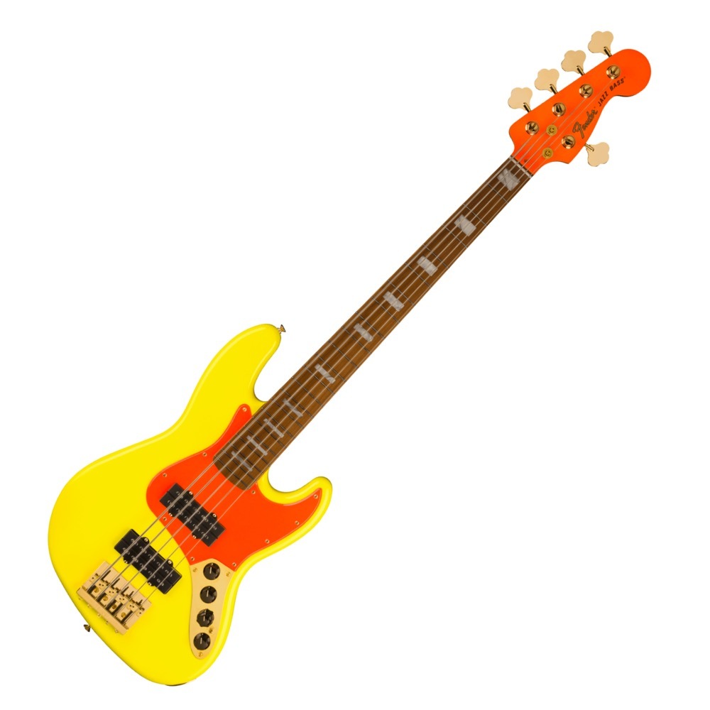 フェンダー Fender MonoNeon Jazz Bass V Maple Fingerboard Neon Yellow 5弦エレキベース