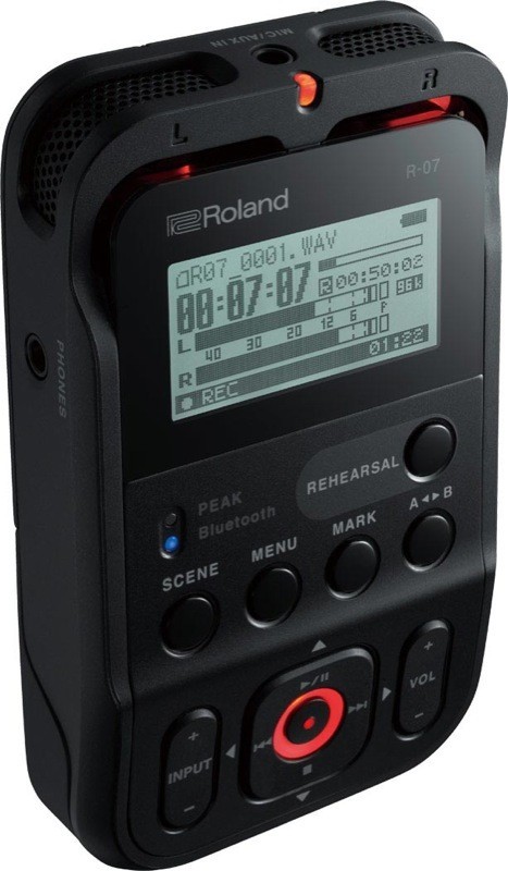  Roland ROLAND R-07 BK High Resolution Audio Recorder аудио магнитофон 