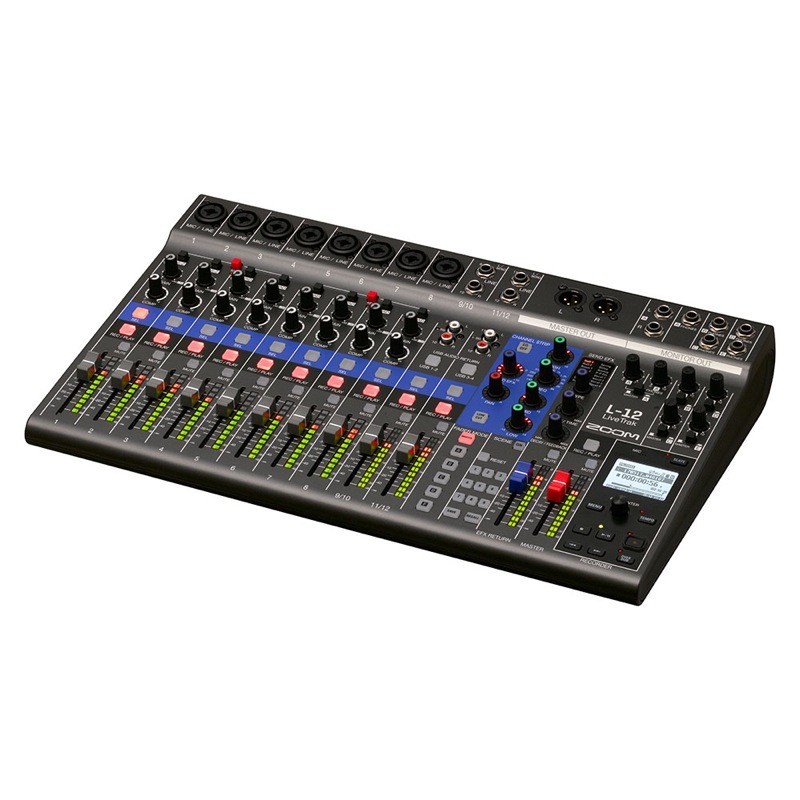 ZOOM LIVETRAK L-12 MTR digital mixer recorder USB audio interface 