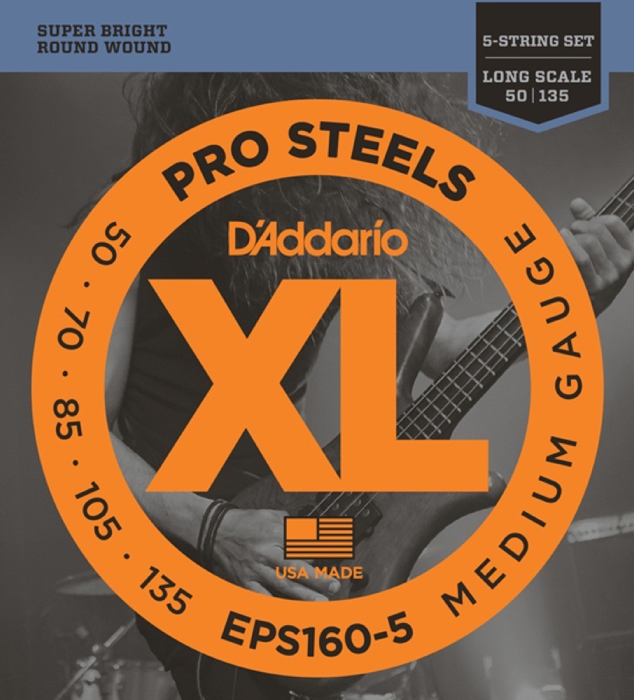 ダダリオ D'Addario EPS160-5 ProSteels Round Wound 5弦ベース弦_画像1