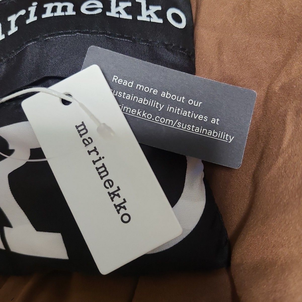 未使用　marimekko マリメッコ エコバッグ  マイバッグ  折り畳みバッグ　トートバッグ　ロゴ