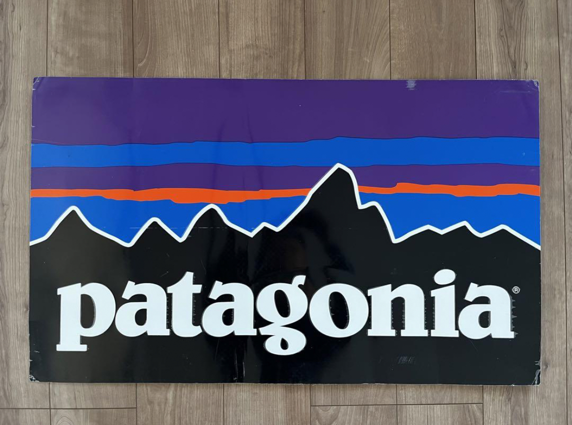 【店舗用】PATAGONIAパタゴニア スチールサイン バナー 看板