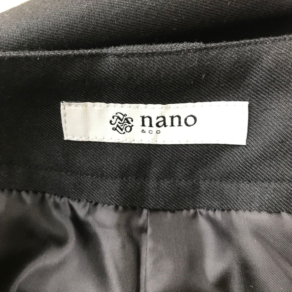 nano universe ワイドパンツ ブラック
