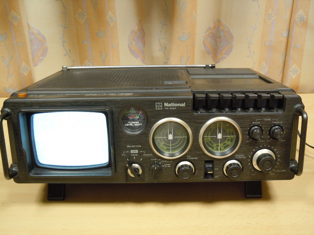 即決!　ラジカセＴＶ　ナショナル　ＴＲ－５１２Ｆ　中古品_画像1