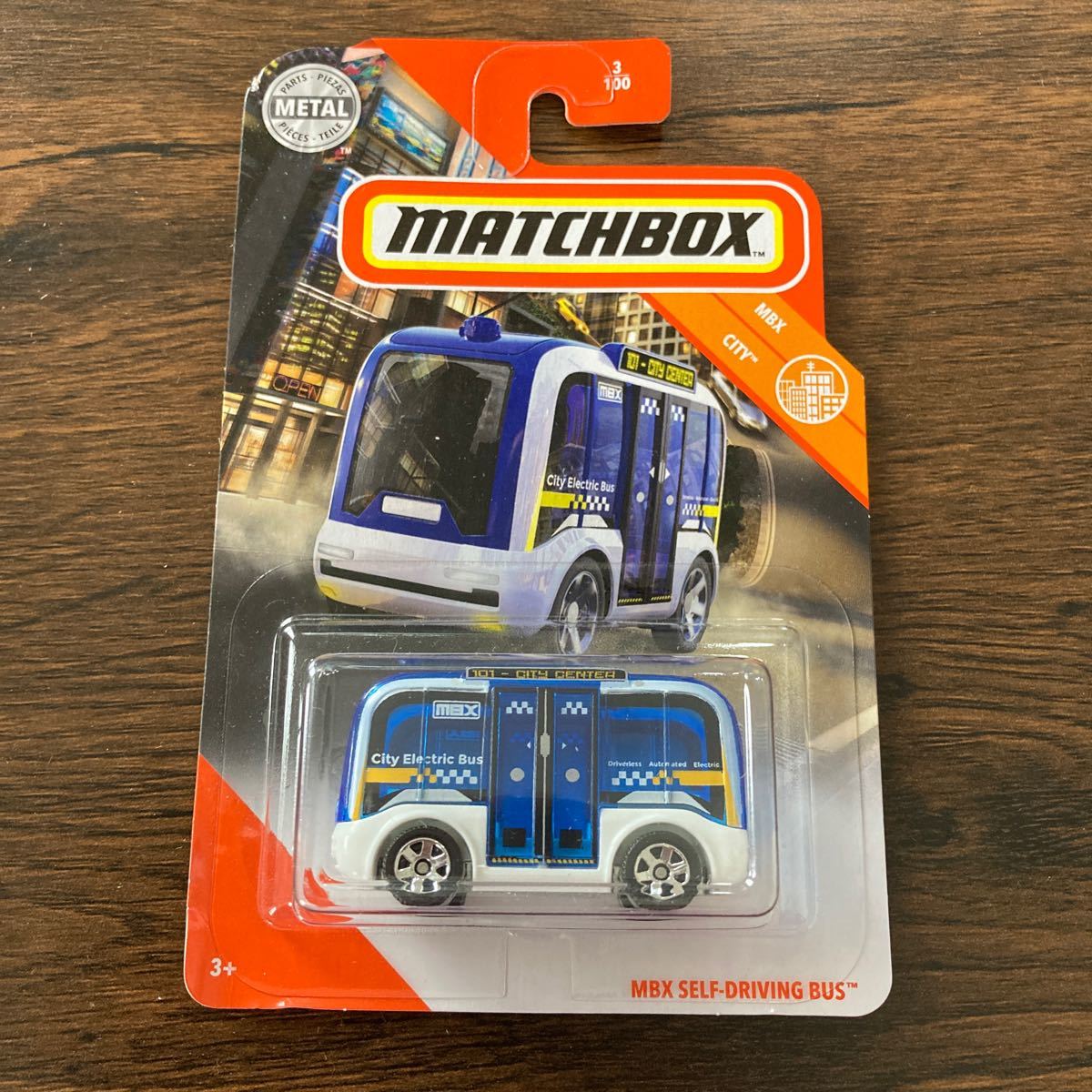 マッチボックス MATCHBOX MBX SELF-DRIVING BUS セルフドライビング バス ブルー_画像1