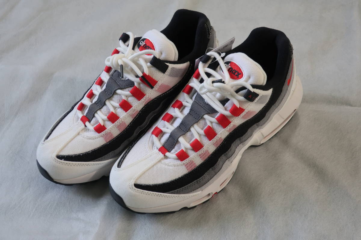 ★新品 未使用!! NIKE ナイキ AIR MAX エアマックス 95 QS 26.5㎝ SUMMIT WHITE/CHILE RED DH9792-100 梅★_画像1