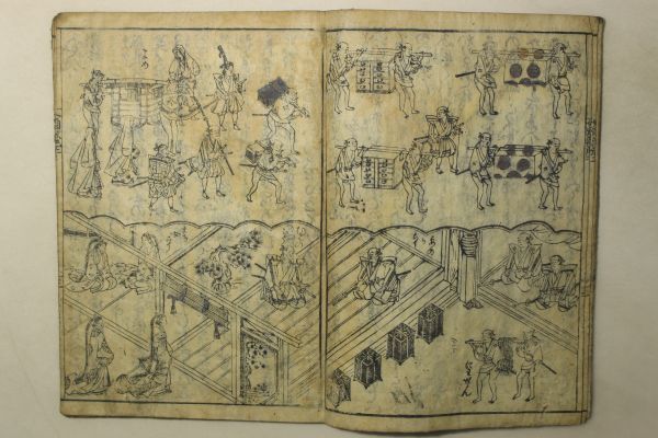 「絵入 女重宝記」艸田寸木子(苗村常伯) 元禄15年(1702年) 3冊｜辞書 辞典 三味線 琴 作法 絵入り 木版画 江戸時代 古書 和本 古典籍 k81_画像6